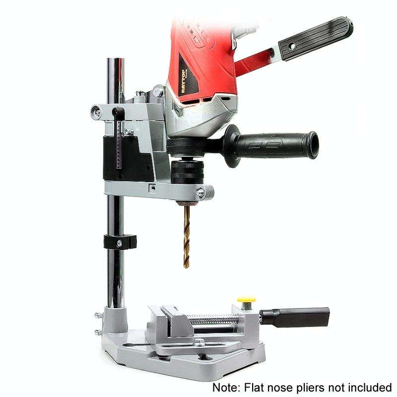 Multifunctional Electric Hand Drill Stand Mini Woodworking Fixed Table, Model: 88647 Iron Base