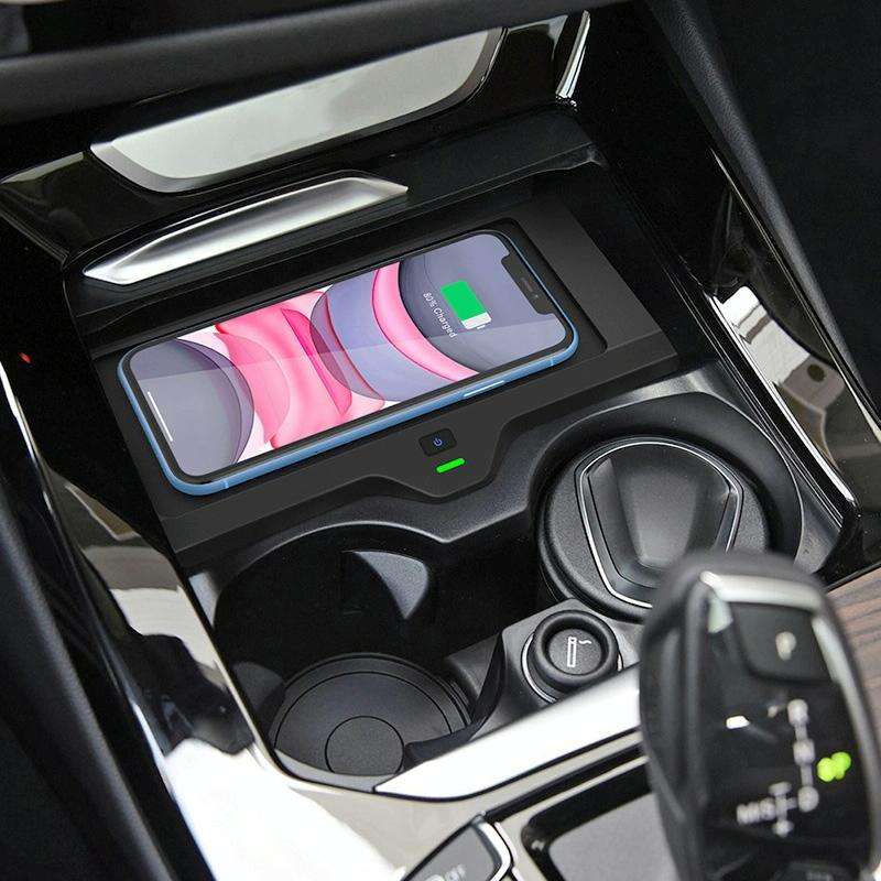 Car Qi Standard Wireless Charger 10W Quick Charging for 2018-2020 BMW X3 / X4, Left Driving