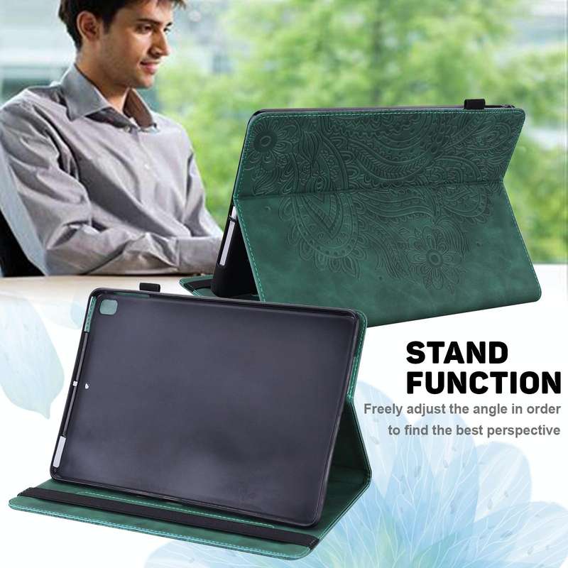 For Samsung Galaxy Tab S2 9.7 T815 Peacock Embossed Pattern TPU + PU Horizontal Flip Leather Case...