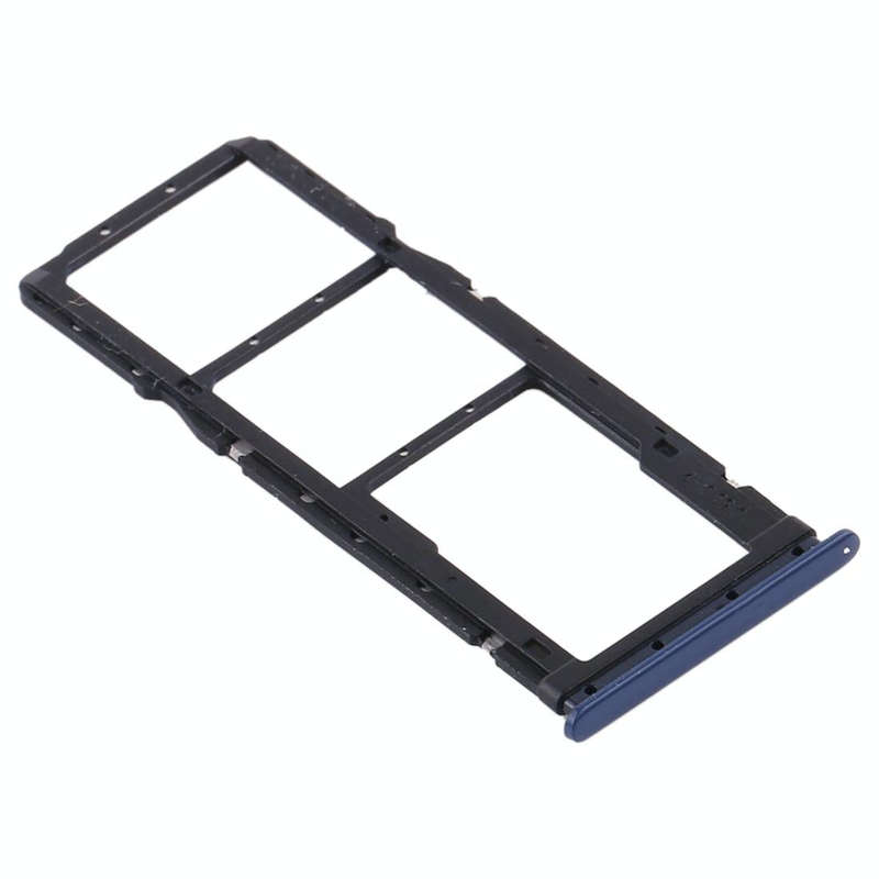 SIM Card Tray + SIM Card Tray + Micro SD Card Tray for Xiaomi Redmi 10X 4G / Redmi Note 9(Blue)
