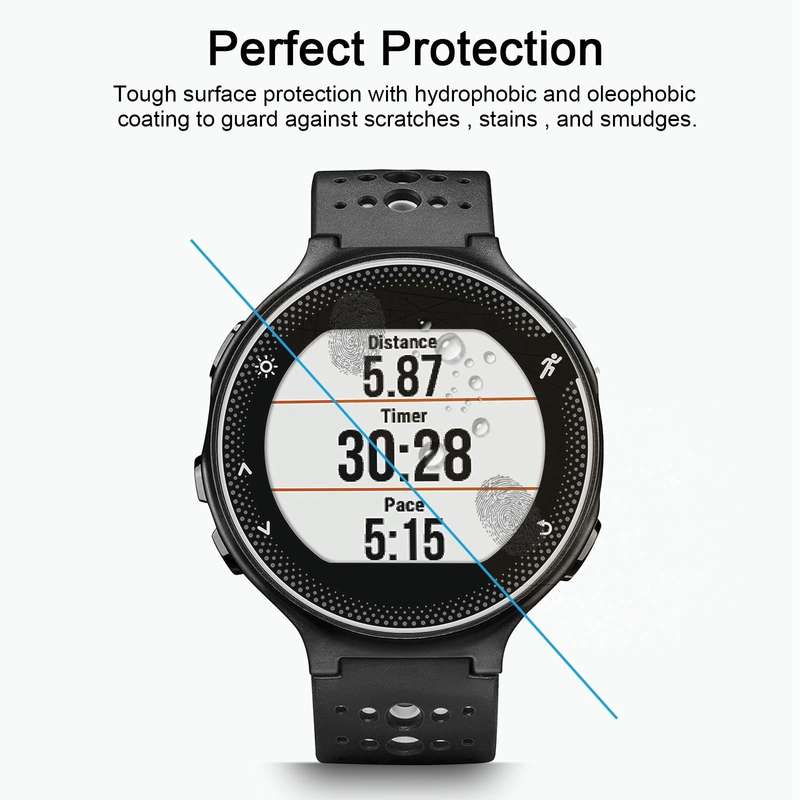For Garmin Forerunner 235 0.26mm 2.5D 9H Tempered Glass Film Screen Protector