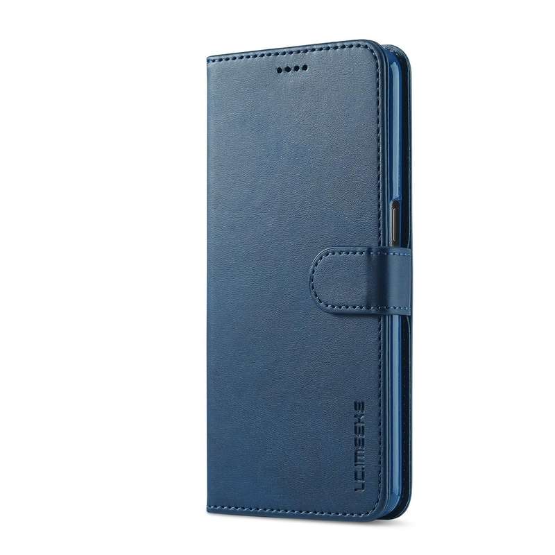 For OPPO A77 5G / A97 5G / Realme V23 LC.IMEEKE Calf Texture Leather Phone Case(Blue)
