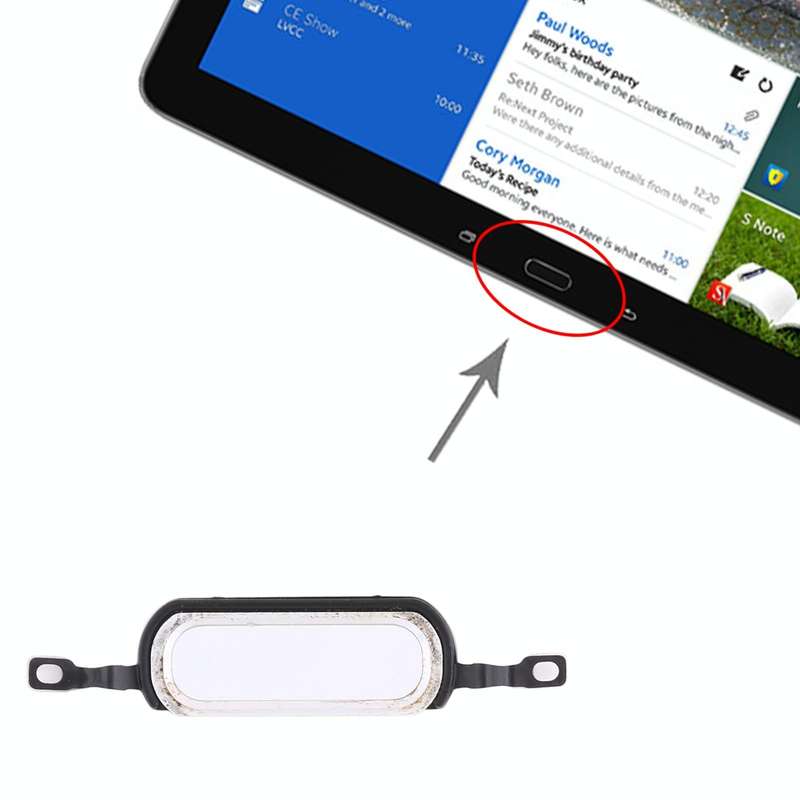 Home Key for Samsung Galaxy Note Pro 12.2 SM-P900/P901/P905(White)