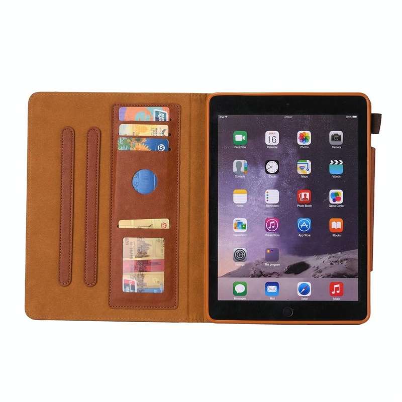 For iPad 10.2 2021 / 2020 / 2019 Business Style Horizontal Flip Leather Case with Holder & Card S...