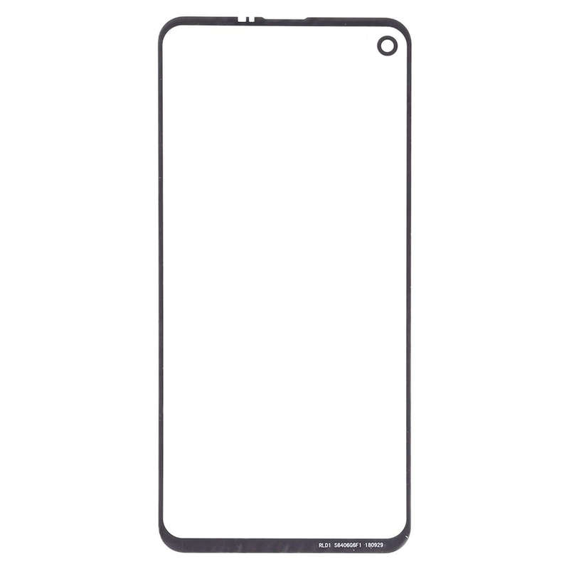 For Samsung Galaxy A8s / Galaxy A9 Pro 2019 10pcs Front Screen Outer Glass Lens (Black)
