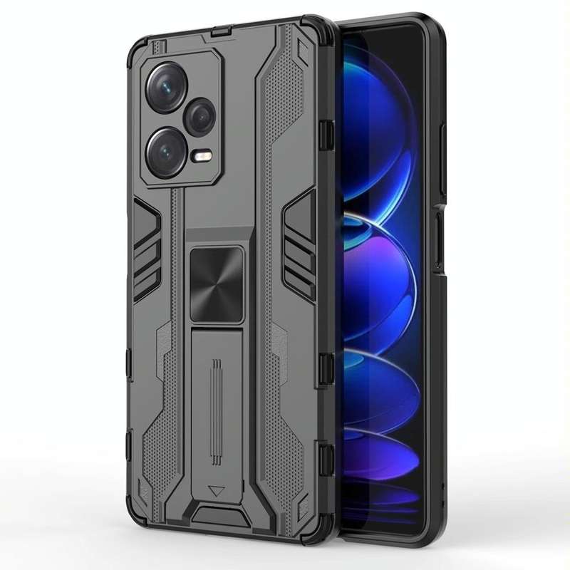 For Xiaomi Redmi Note 12 Pro+ China Supersonic PC + TPU Shock-proof Protective Case with Holder(B...
