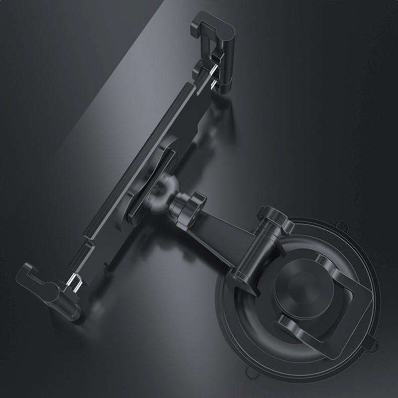 Car Dashboard Tablet Holder PVC Suction Cup Windshield Bracket + Tray