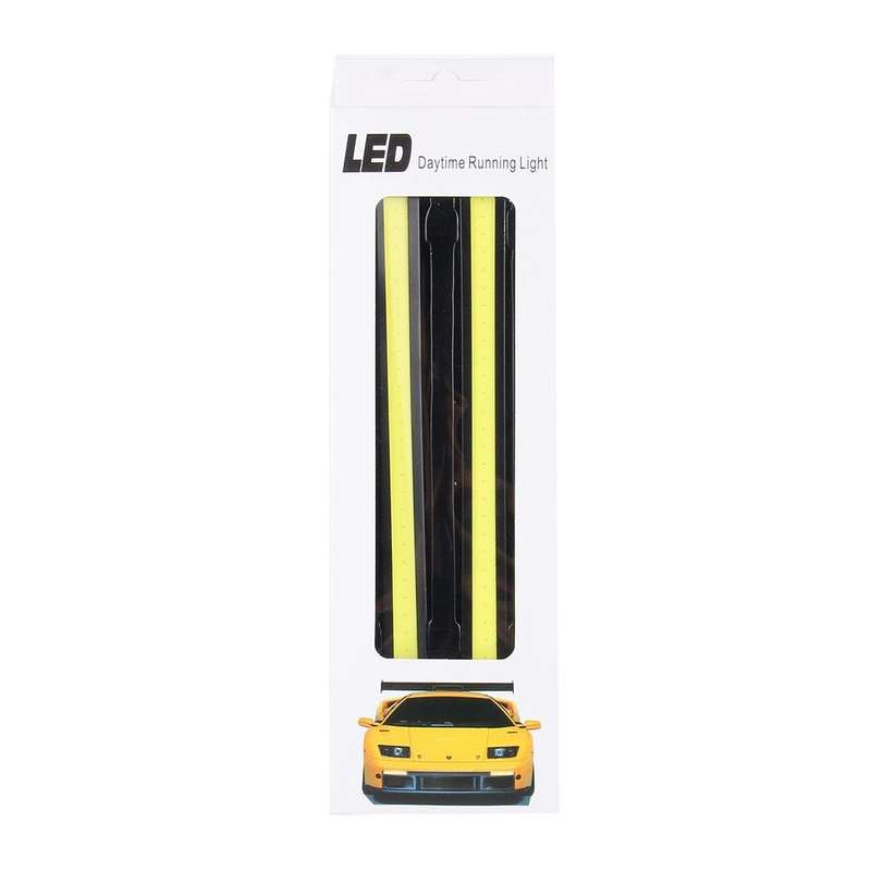 2 PCS 6W 400 LM 6000K DRL COB White Light Bar Car Light Source Waterproof Daytime Running Lights,...