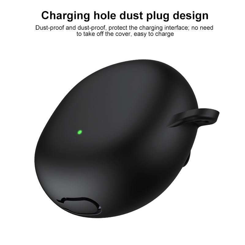 For OPPO Enco Air 3 Silicone Wireless Earphone Protective Case(Black)