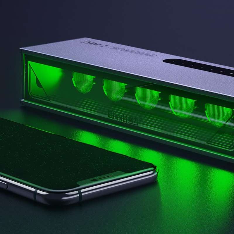 QIANLI iSee 2 LCD Screen Repair Dust Checking Fingerprint Scratch Detection Lamp Green Light Sour...