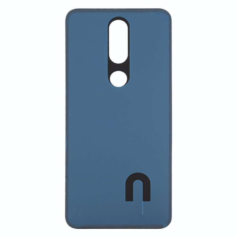 Battery Back Cover for Nokia 7.1 / TA-1100 TA-1096 TA-1095 TA-1085 TA-1097(Black)
