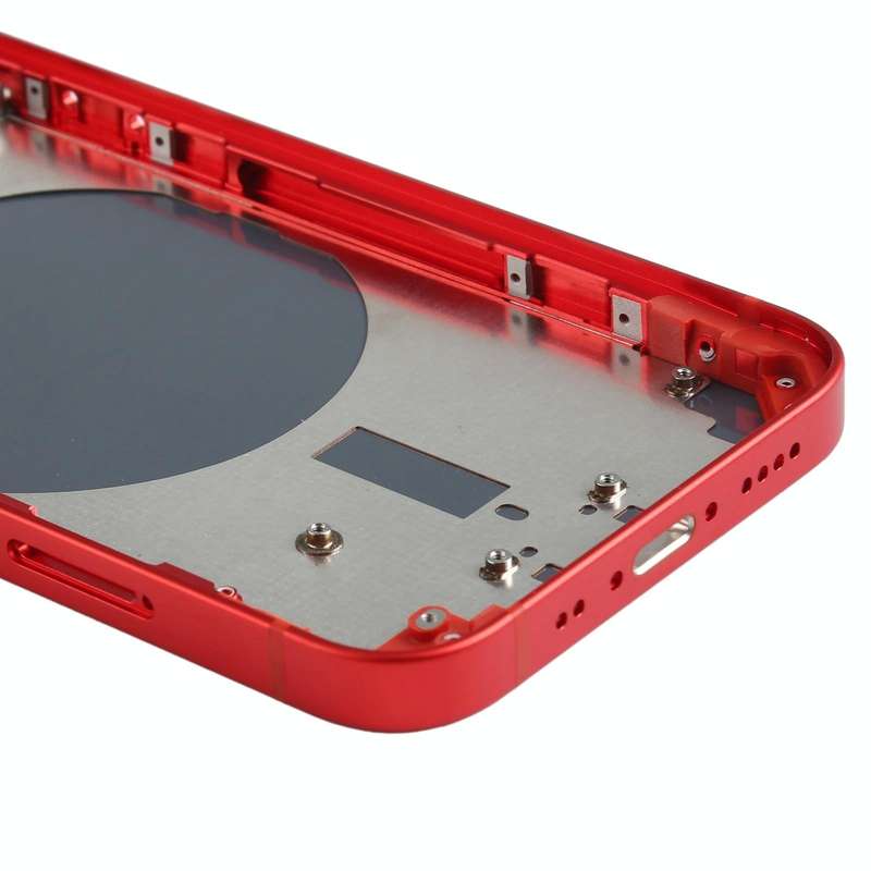 Back Housing Cover with SIM Card Tray & Side  Keys & Camera Lens for iPhone 12 mini(Red)
