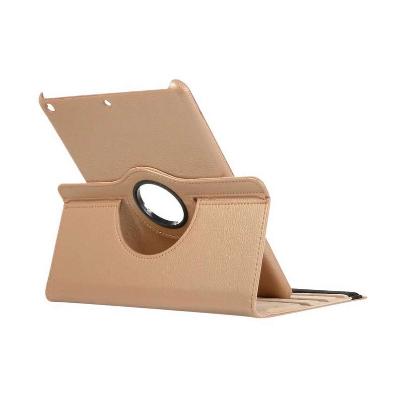 For iPad 10.2 / iPad Air 2019 10.5 / iPad 10.2 2020 Litchi Texture Horizontal Flip 360 Degrees Ro...