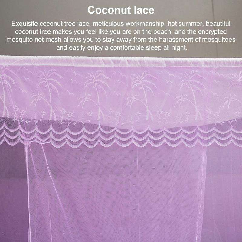 Single-door Mosquito Net Square Roof for Home Student Dormitory, Size:1.8x2.0x1.8 Meters(White)