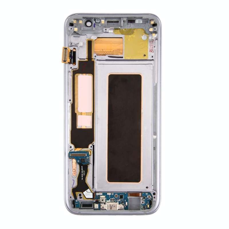 Original LCD Screen and Digitizer Full Assembly with Frame & Charging Port Board & Volume Button ...