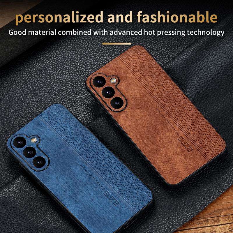 For Samsung Galaxy S23 FE 5G AZNS 3D Embossed Skin Feel Phone Case(Dark Green)