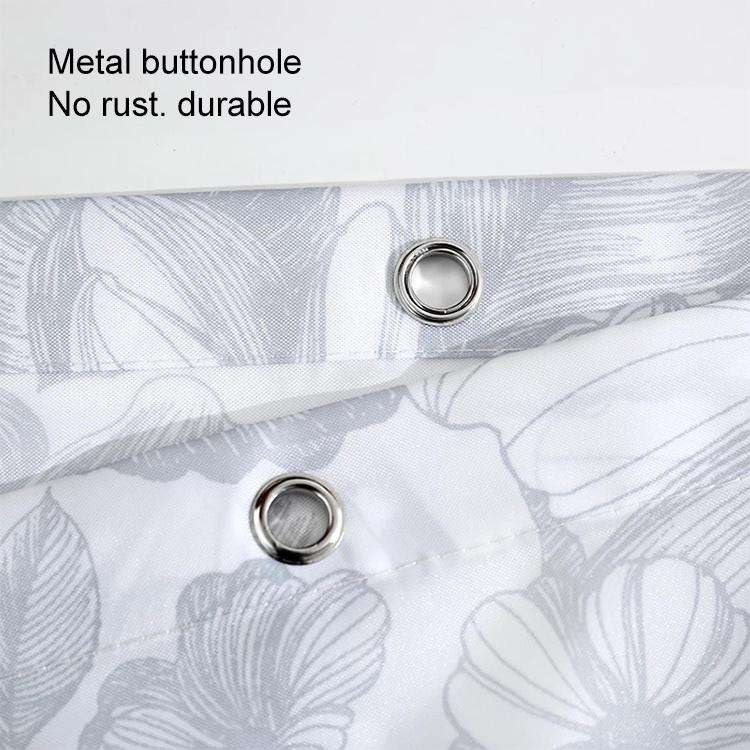 Butterfly Waterproof Polyester Shower Washable Bathroom Curtains, Size:120x180cm