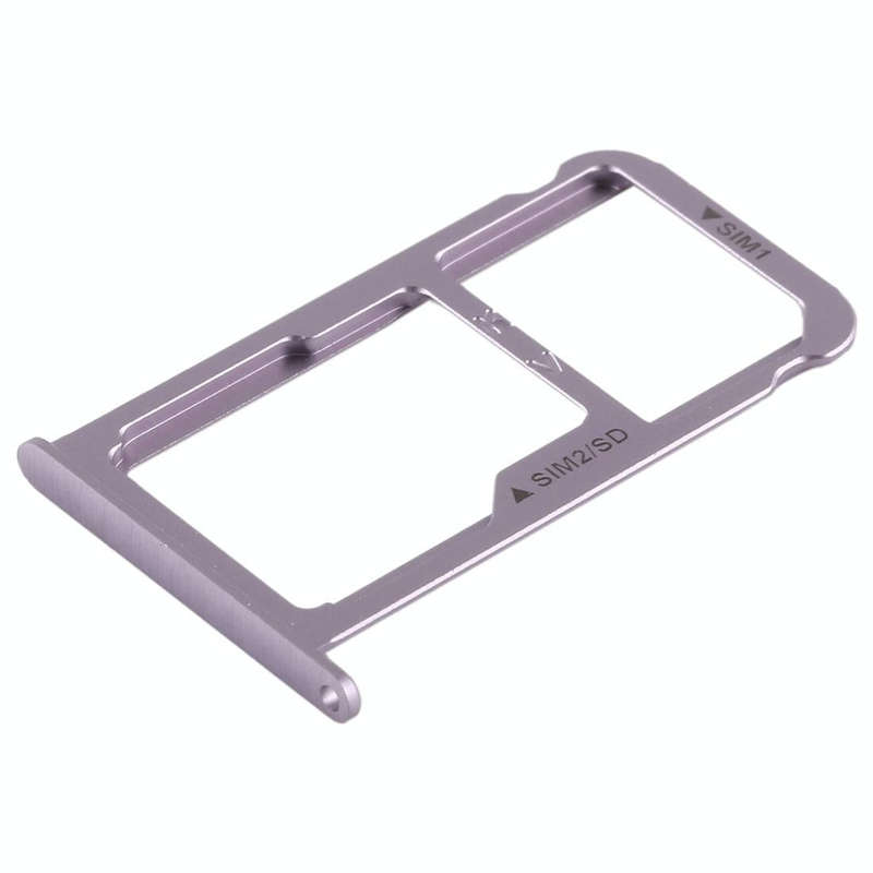 SIM Card Tray + SIM Card Tray / Micro SD Card for Huawei P9 Plus(Grey)