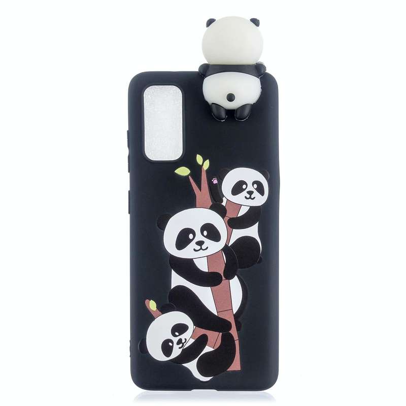 For Samsung Galaxy A33 5G Shockproof Cartoon TPU Phone Case(Three Pandas)