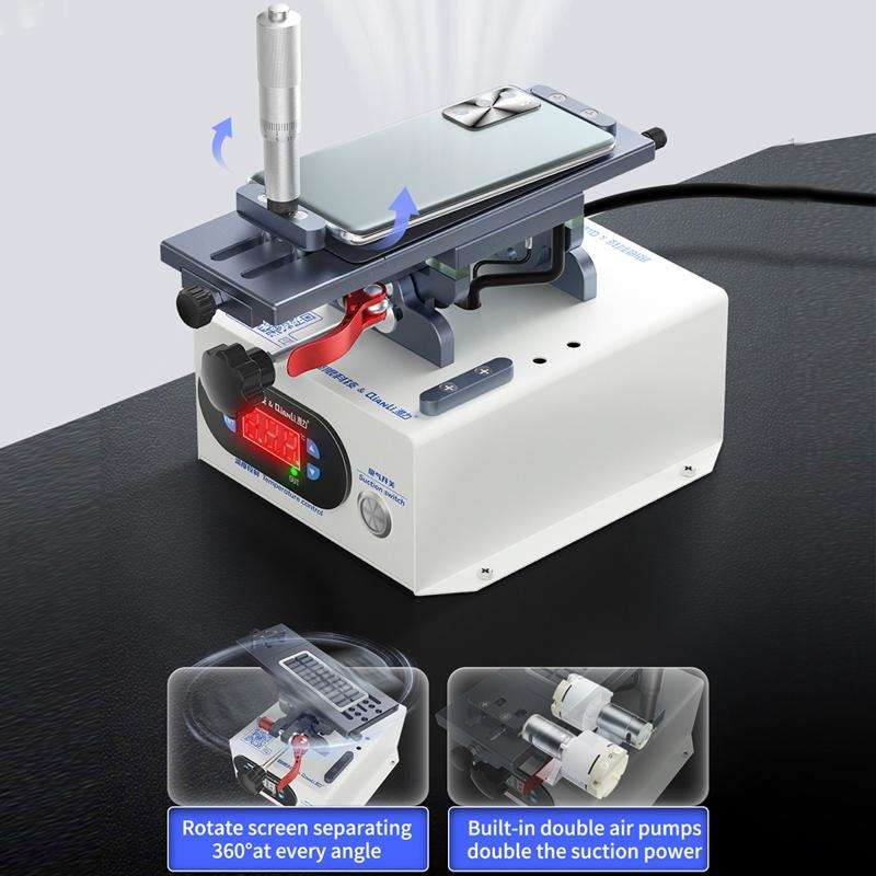 QianLi 3 in 1 Multifunctional 7 inch LCD Screen Separator Machine, Plug:US