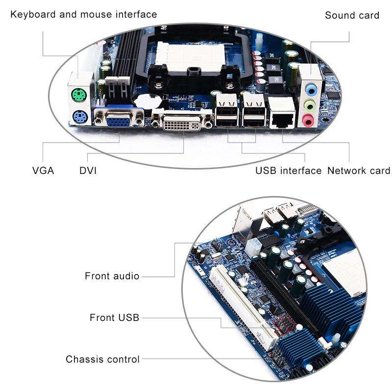 Computer Motherboard A78 DDR3 Memory Motherboard Support AM3 938 Dual-core Quad-core