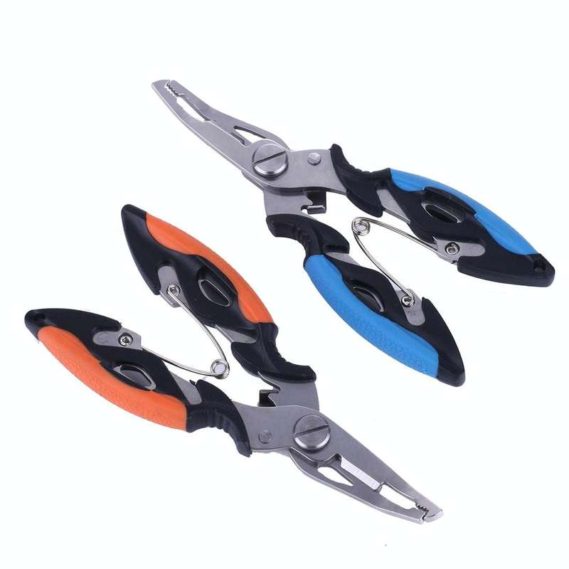 HENGJIA QT013 Multifunctional Stainless Steel Jaw Fishing Pliers Scissors Hook Removal Tool Line ...
