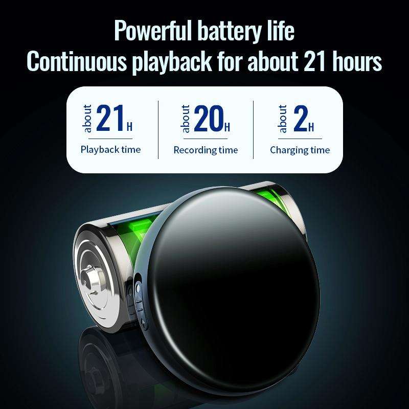 JNN M29 Portable Noise Reduction Smart Voice Control Magnetic Recorder, Memory:8GB