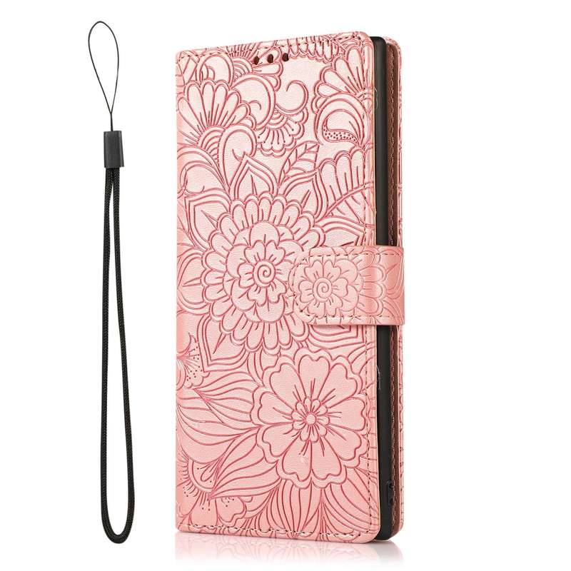 For Samsung Galaxy A32 5G Skin Feel Embossed Sunflower Horizontal Flip Leather Case with Holder &...