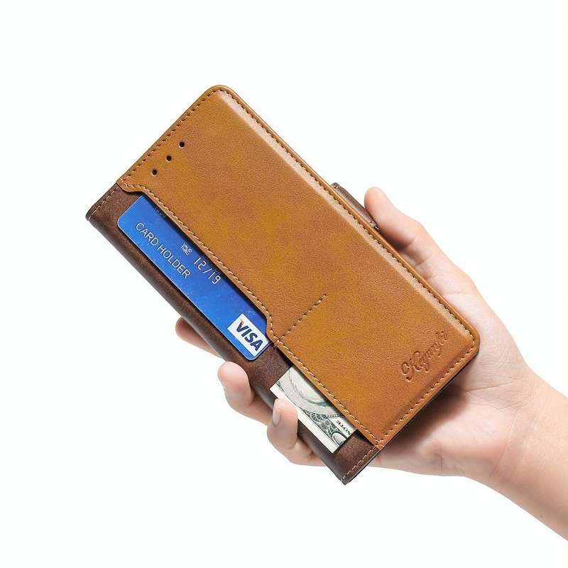 For Tecno Pop 2/Pop 2 F/Pop 2 Pro/Pop 2 Power/Itel P13 Contrast Color Side Buckle Leather Phone C...