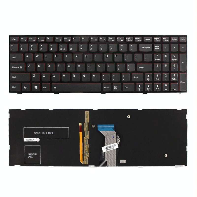 For Lenovo IBM Y500 / Y500N / Y510P / Y590 US Version Backlight Laptop Keyboard with Frame