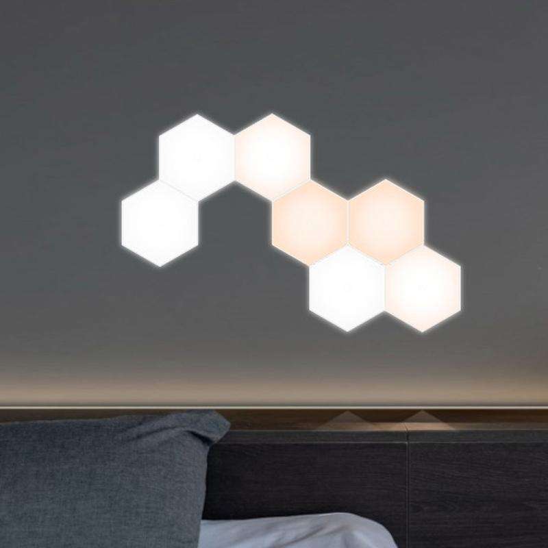 LED Quantum Honeycomb Night Light RGB Atmosphere Decorative Light, Style: Touch(3 Color)