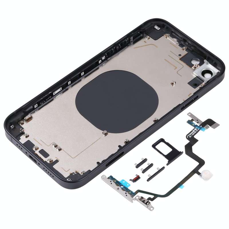 Back Housing Cover with Appearance Imitation of iP14 for iPhone XR(Black)