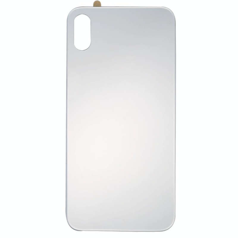 Glass Mirror Surface Battery Back Cover for iPhone X(Silver)