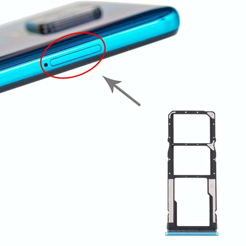 SIM Card Tray + SIM Card Tray + Micro SD Card Tray for Xiaomi Redmi Note 9S / Redmi Note 9 Pro Ma...