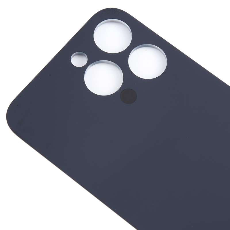 For iPhone 15 Pro Max Easy Replacement Big Camera Hole Glass Back Battery Cover(Blue)