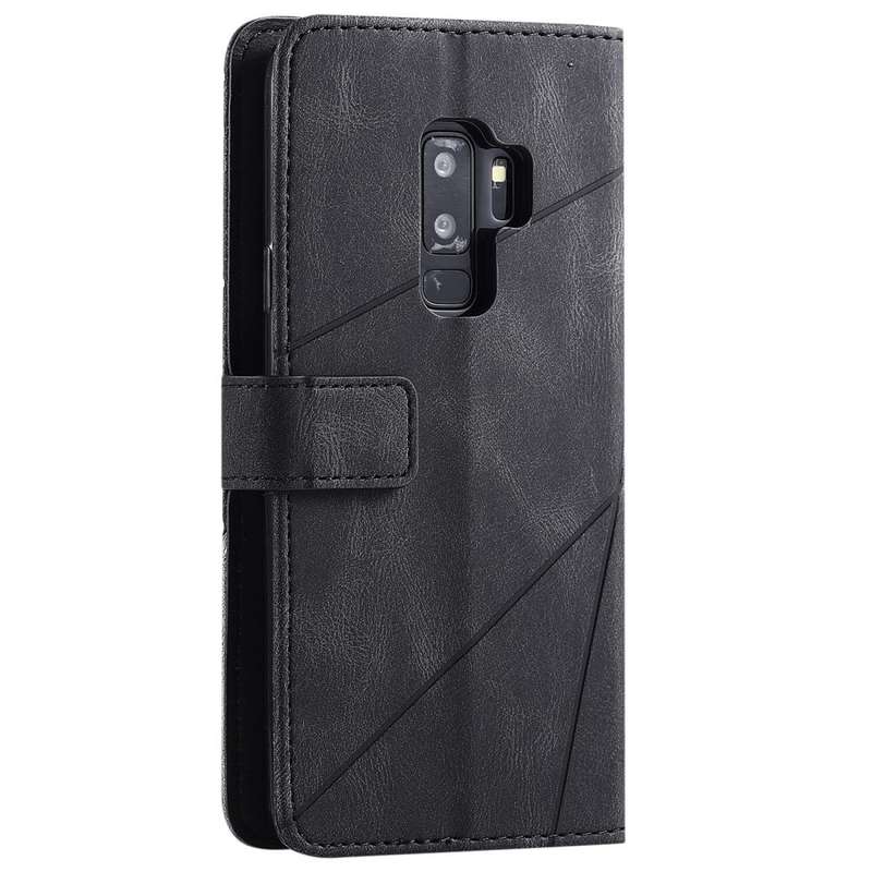 For Samsung Galaxy S9 Plus Skin Feel Splicing Horizontal Flip Leather Case with Holder & Card Slo...