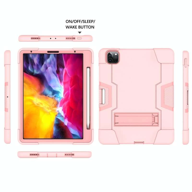 For iPad Pro 11 inch 2021 / 2020 Contrast Color Robot Shockproof Silicon + PC Protective Tablet C...