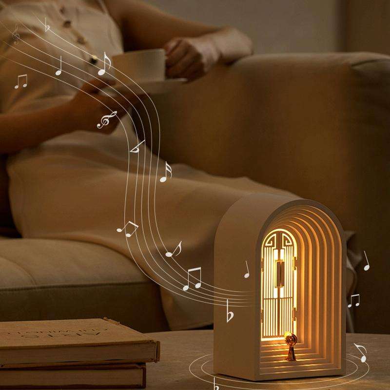 C3 Night Light Bluetooth Speaker USB Charging Sleeping Light, Specification: Ordinary(White)