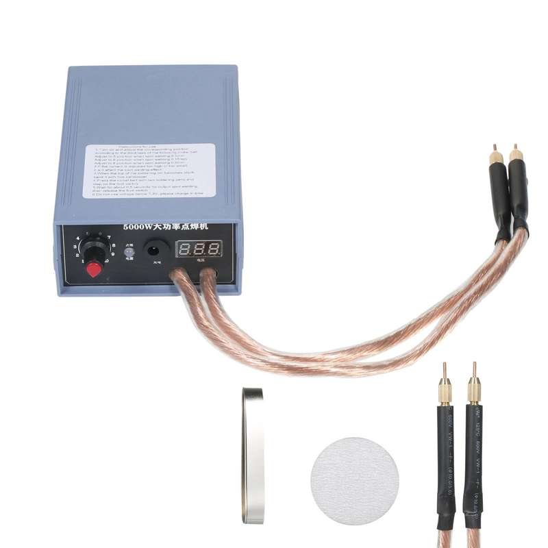 Portable 18650 Battery Spot Welder 5000W High Power Handheld Spot Welding Machine, Style: Automat...