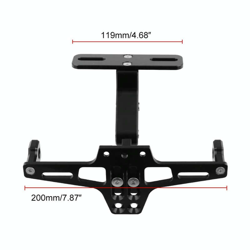LPF013 Motorcycle Modification Accessories Universal Aircraft Shape Aluminum Alloy License Plate ...