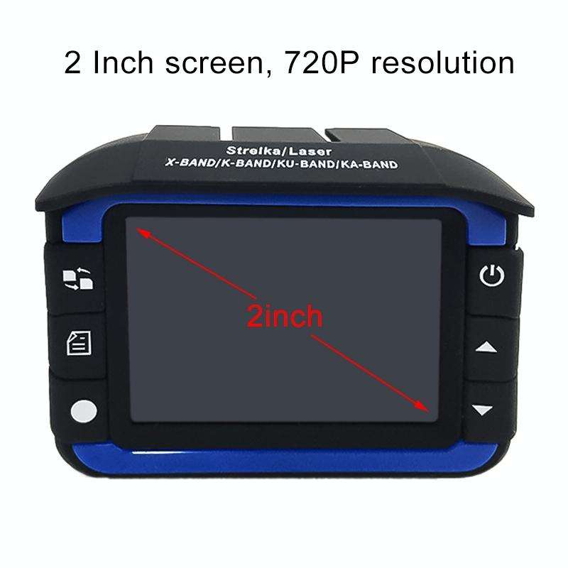HD 720P 2.4 inch Video Camera Recorder DVR + Radar Detector, SQ Program, Support G-sensor / Night...
