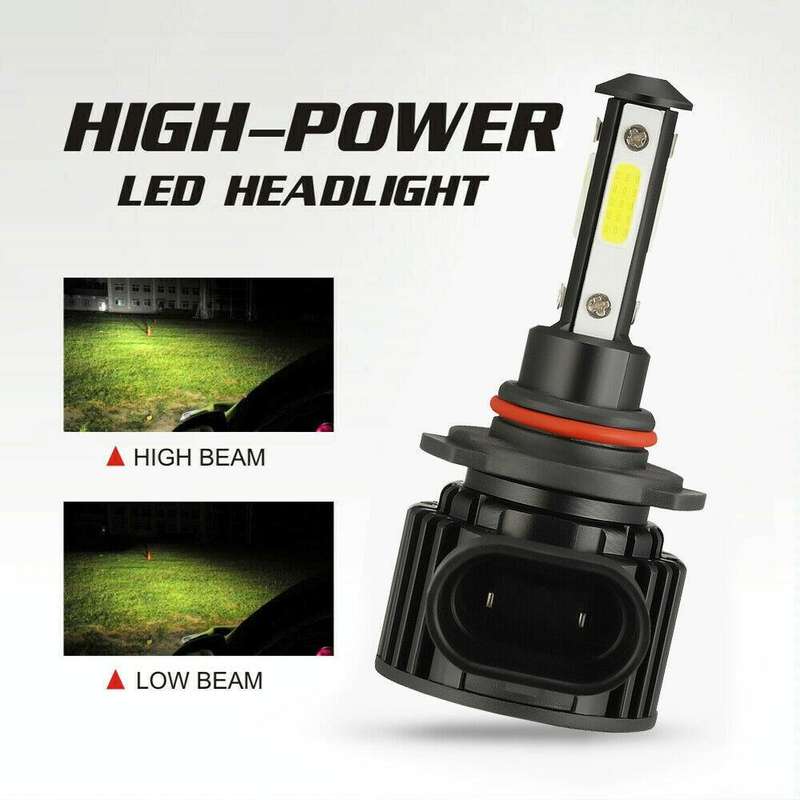 F8 9005 2 PCS 22W 3000LM 6000K Four Side DOB LED Headlight Fog Light Bulbs High Beam Conversion K...