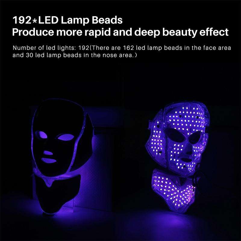 7 Color LED Facial Mask Photon Mask Skin Rejuvenation Face Beauty Machine, AU Plug