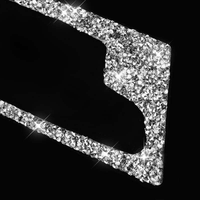 For BMW X5 E70 / X6 E71 2008-2014 Car Door Inner Handle Frame Diamond Decoration Sticker, Left an...