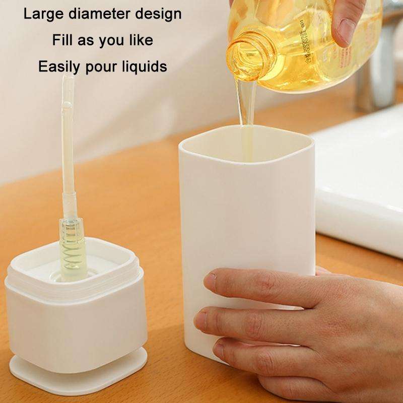 Household Press Lotion Dispenser Storage Bottle(White)
