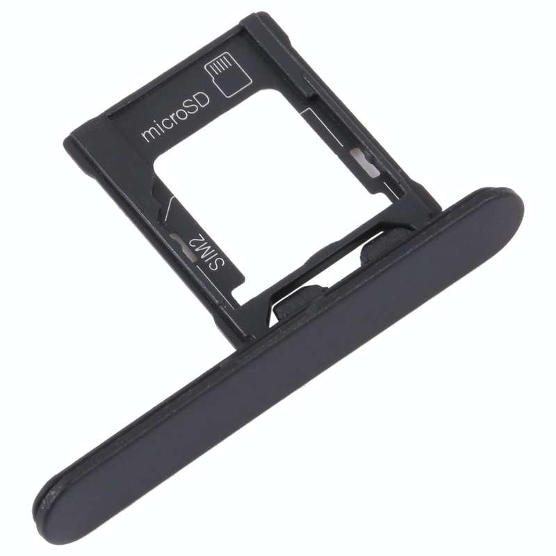 For Sony Xperia XZ1 Compact Original SIM Card Tray + Micro SD Card Tray (Black)