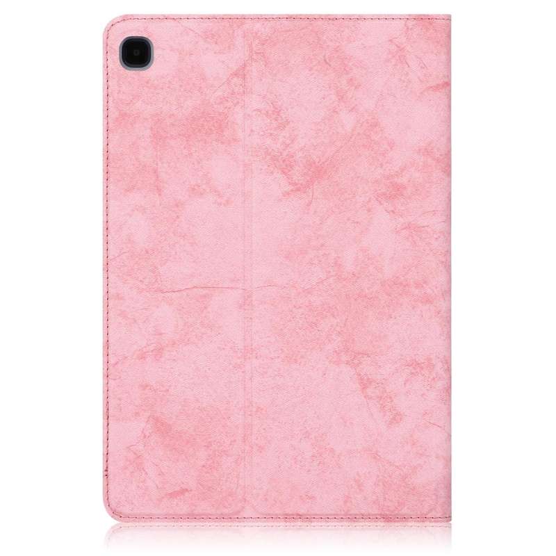 For Samsung Galaxy Tab S6 Lite P610/P615 Marble Cloth Texture TPU Horizontal Flip Leather Case wi...