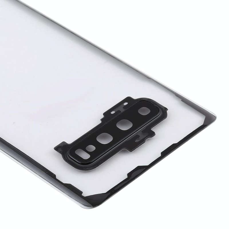 For Samsung Galaxy S10+ SM-G9750 G975F Transparent Battery Back Cover with Camera Lens Cover (Tra...