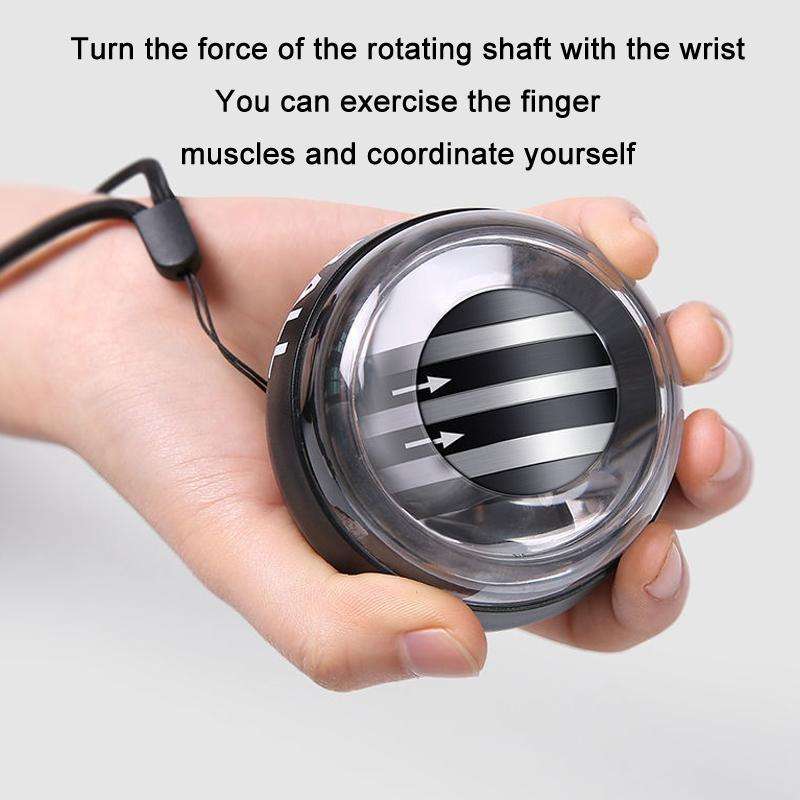 Magnetic Wrist Ball Gyro Training Decompression Fitness Device, Color: Blue With Light