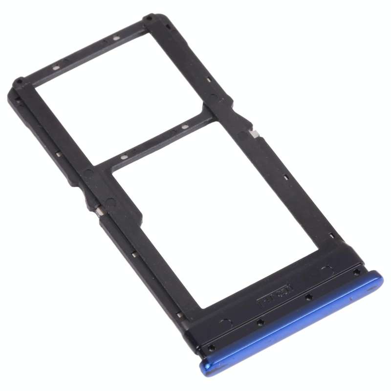 SIM Card Tray + Micro SD Card Tray for Xiaomi Poco X3 Pro M2102J20SG M2102J20SI (Blue)